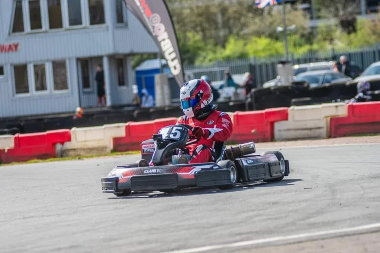Kart number 45 on the straight